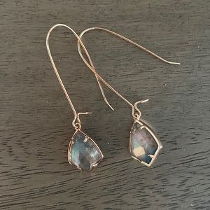 Rose gold gray Kendra Scott earrings